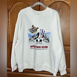 Après Ski Club Aspen Sweatshirt – White – Size XL